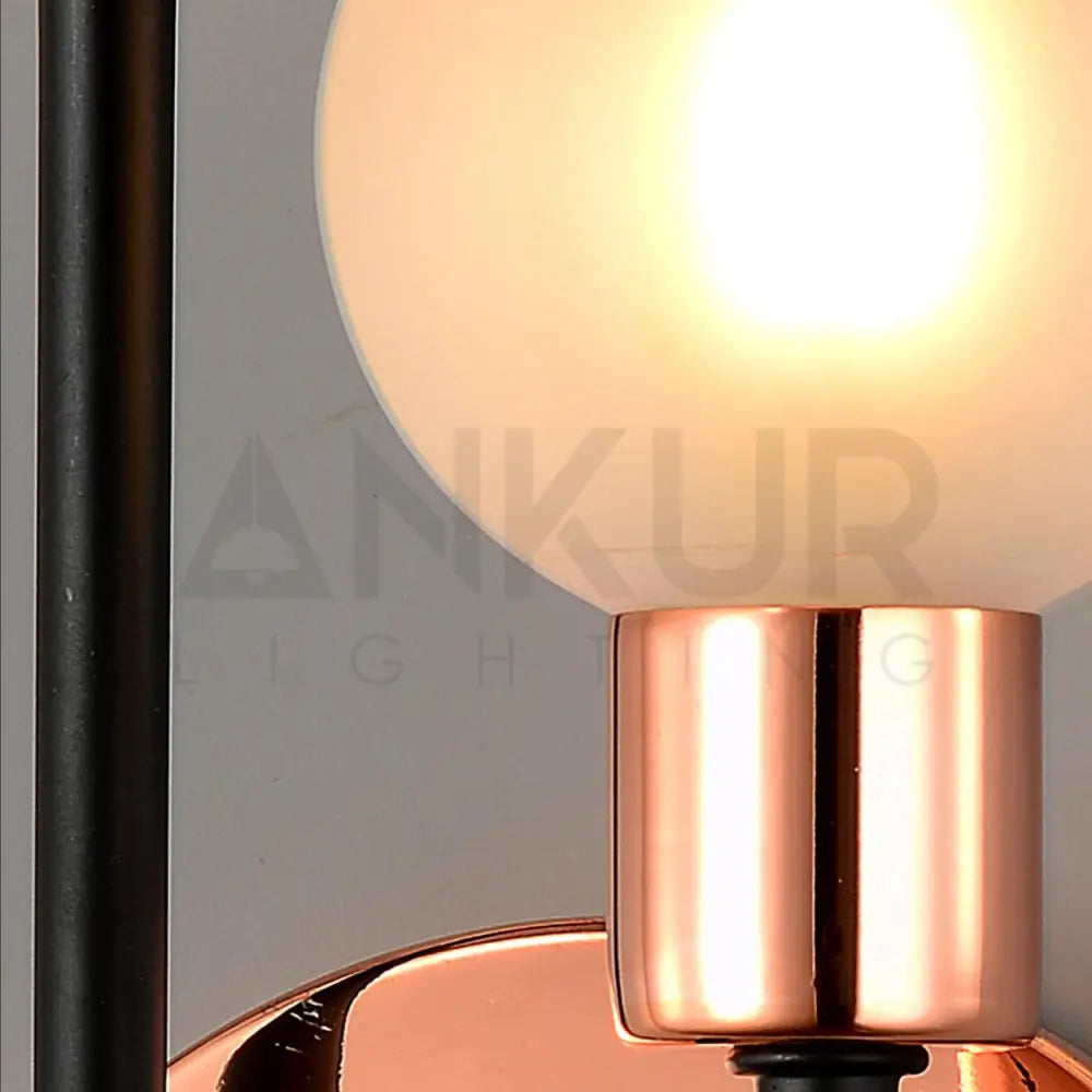 ANKUR PAUL U-SHAPED TWO GLOBE WALL SCONCE - Ankur Lighting