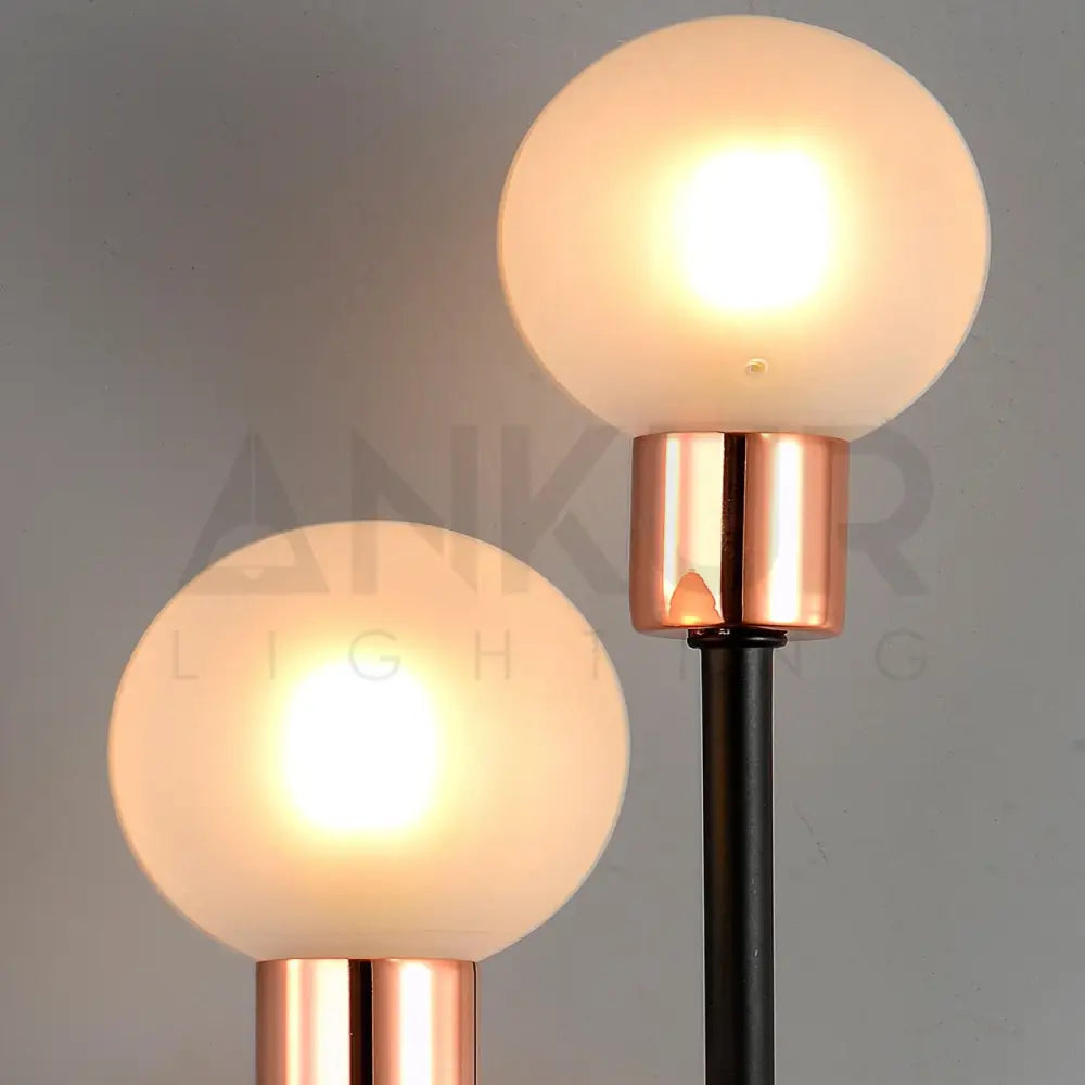 ANKUR PAUL U-SHAPED TWO GLOBE WALL SCONCE - Ankur Lighting