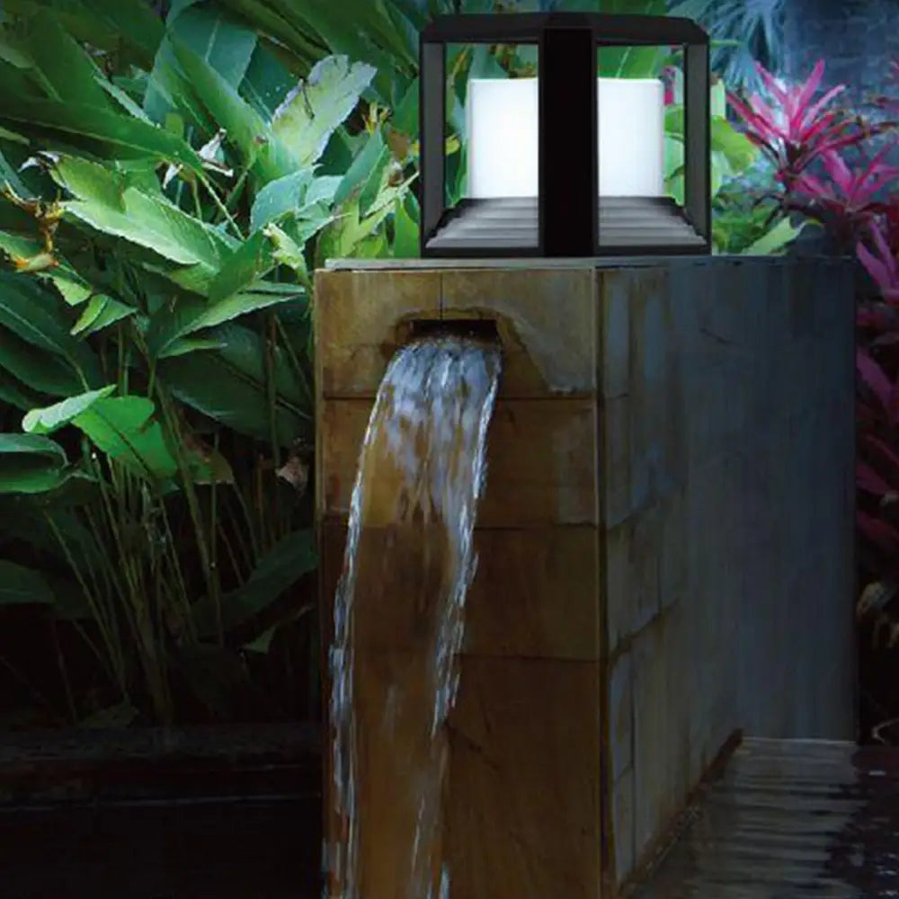 ANKUR QUADRATO ALUM DIECAST OUTDOOR POST GATE LIGHT - Ankur Lighting