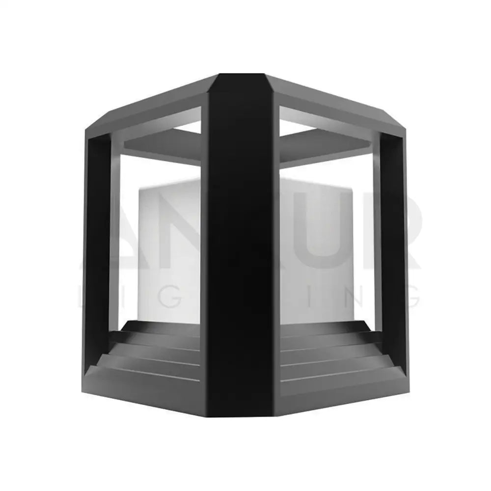 ANKUR QUADRATO ALUM DIECAST OUTDOOR POST GATE LIGHT - Ankur Lighting