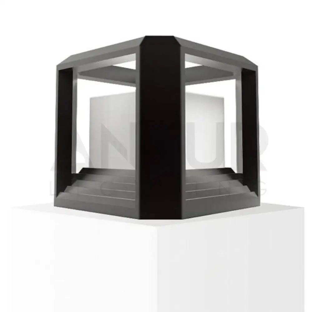 ANKUR QUADRATO ALUM DIECAST OUTDOOR POST GATE LIGHT - Ankur Lighting