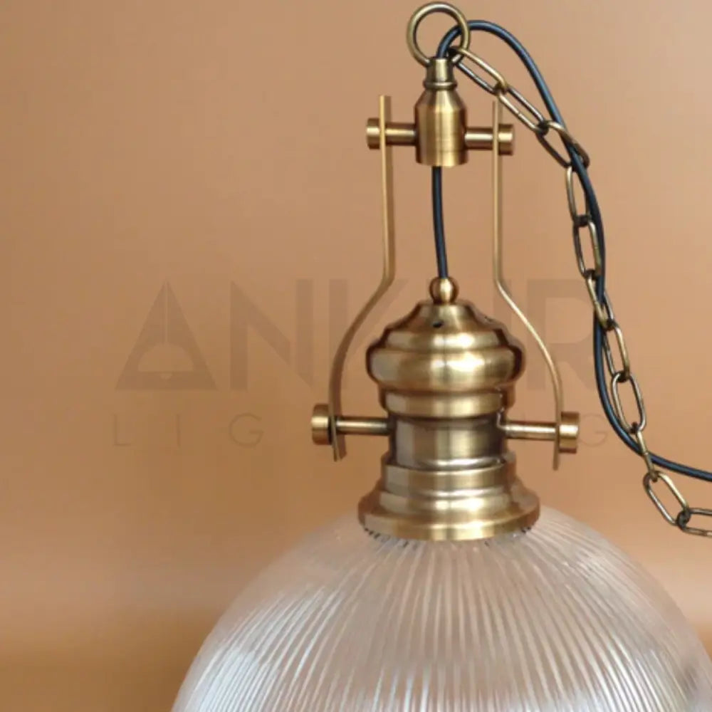 ANKUR QUEST VINTAGE STYLE METAL AND GLASS HANGING LIGHT - Ankur Lighting