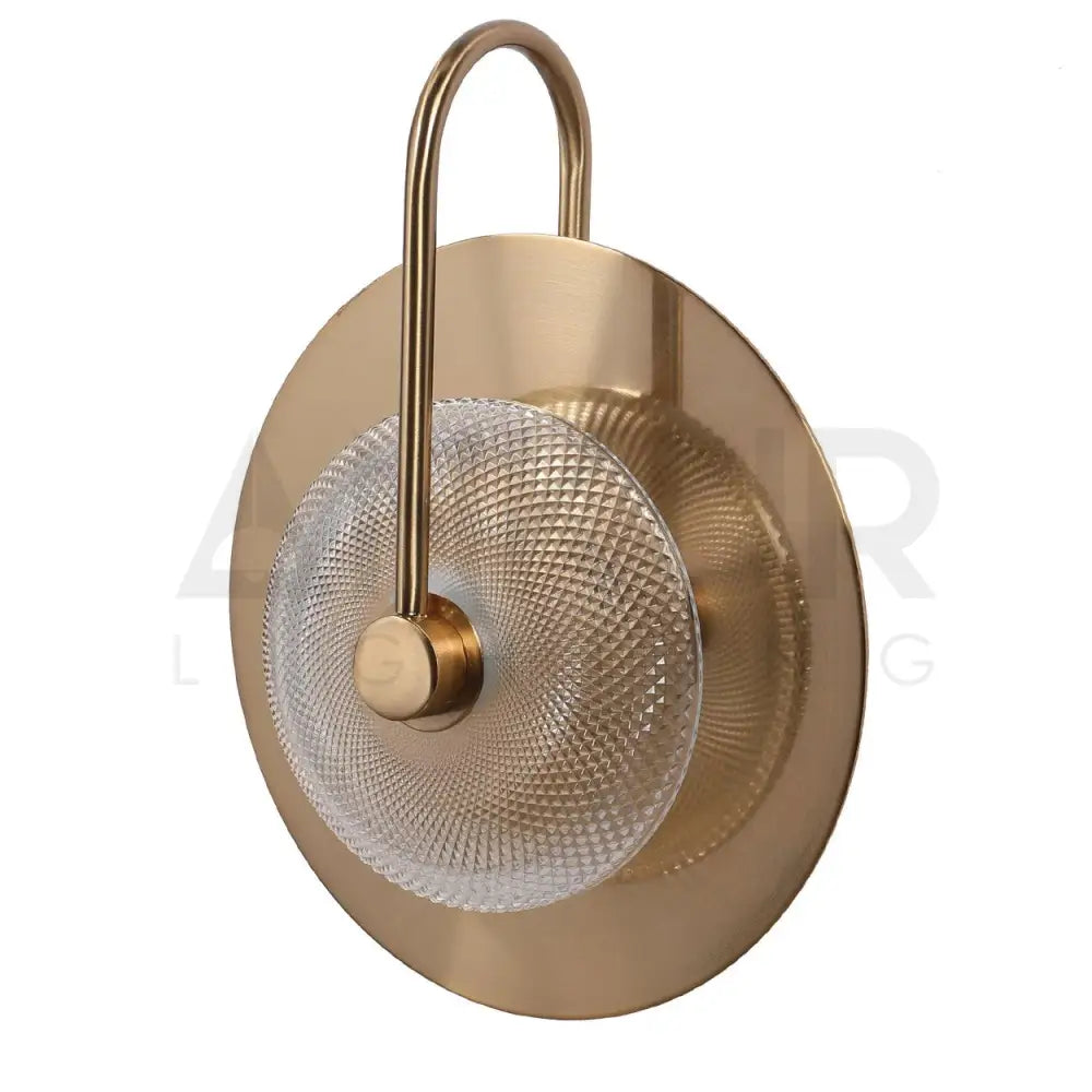 ANKUR RAINBOW ROUND WALL SCONCE LIGHT - ANTIQUE BRASS FINISH | MODERN LIGHT FIXTURE FOR HOME BEDROOM AND LIVING ROOM