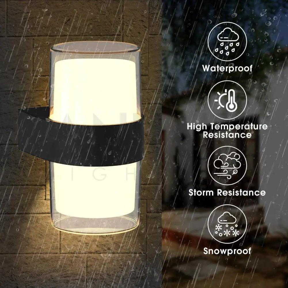 ANKUR SABLE UP/DOWN INDOOR/OUTDOOR ACRYLIC WALL LIGHT - Ankur Lighting