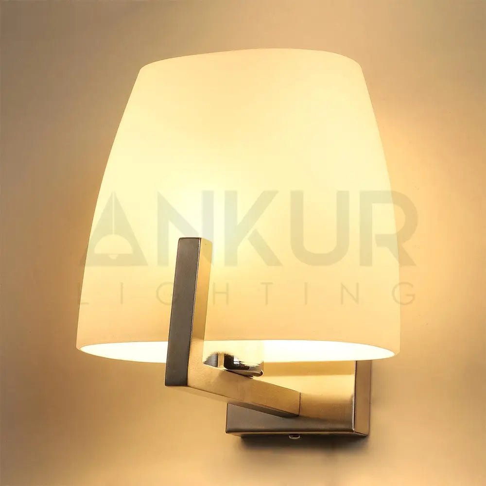 ANKUR SEMPRE SIMPLE ELEGANT WHITE GLASS WALL LIGHT