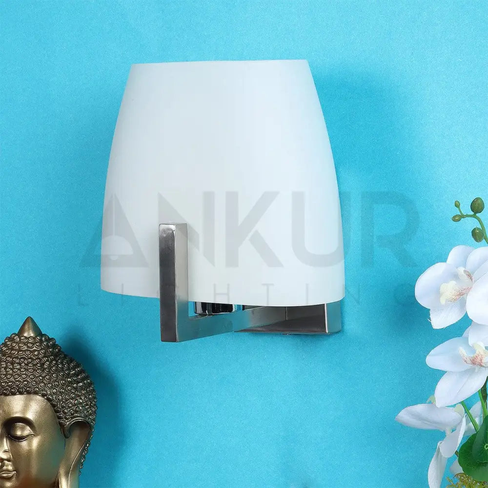 ANKUR SEMPRE SIMPLE ELEGANT WHITE GLASS WALL LIGHT