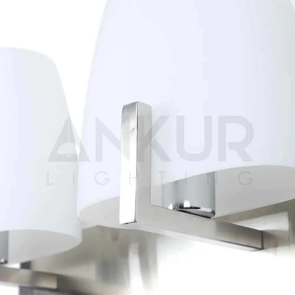 ANKUR SEMPRE SIMPLE ELEGANT WHITE GLASS WALL LIGHT - Ankur Lighting