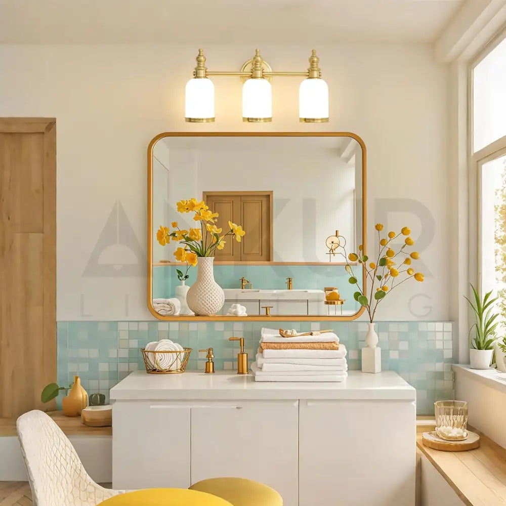 ANKUR SOVEREIGN VINTAGE STYLE METAL AND GLASS MIRROR LIGHT