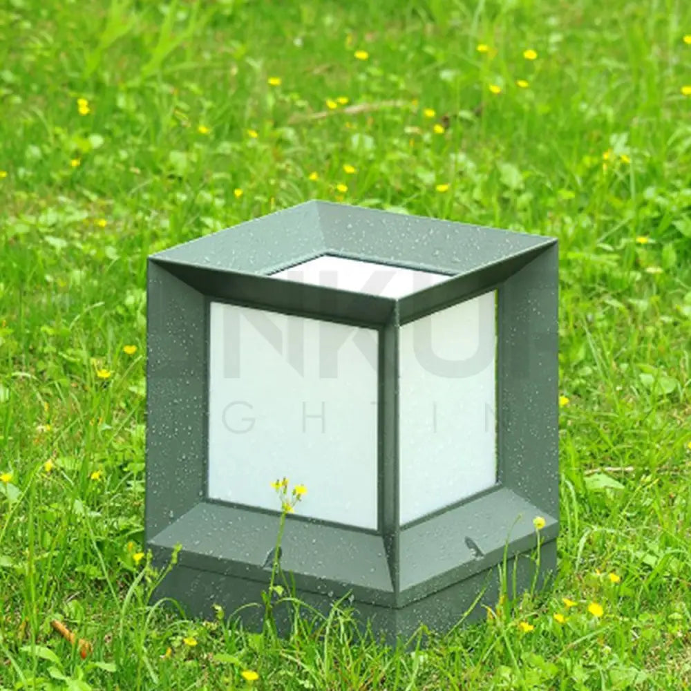 ANKUR SQUARE METAL OUTDOOR GATE POST LIGHT - Ankur Lighting