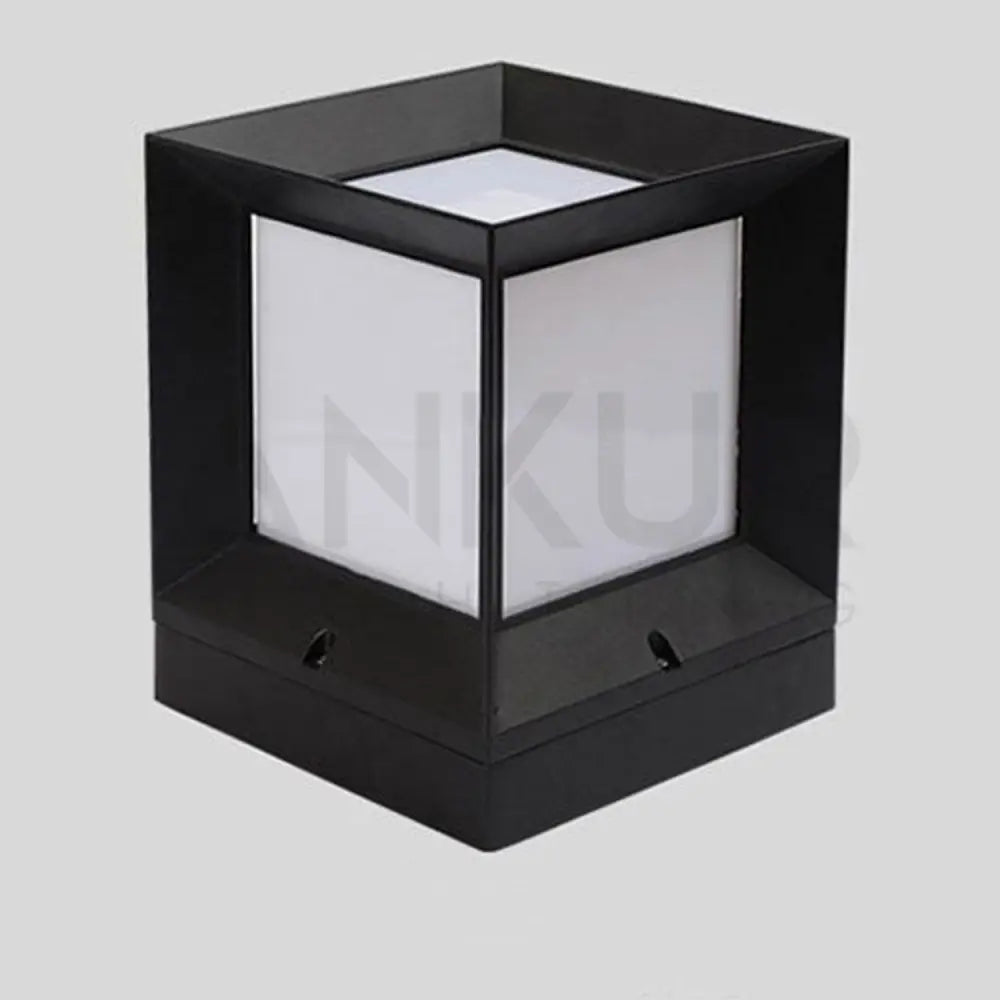 ANKUR SQUARE METAL OUTDOOR GATE POST LIGHT - Ankur Lighting