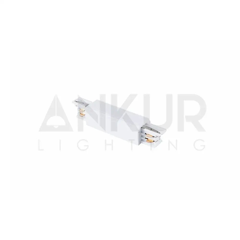 ANKUR TRACK CHANNEL STRAIGHT CONNECTOR Phase 3 / Round / White