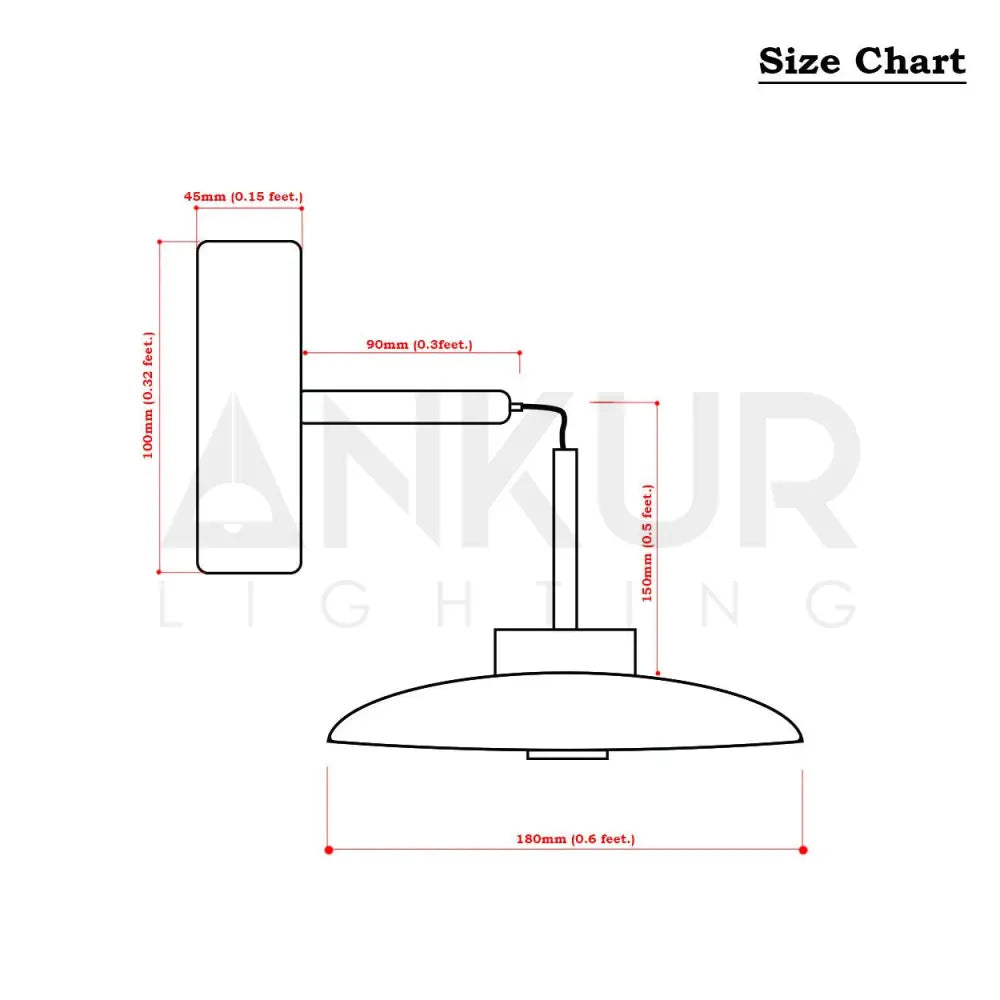 ANKUR UFO CONTEMPORARY LED WALL LIGHT - Ankur Lighting