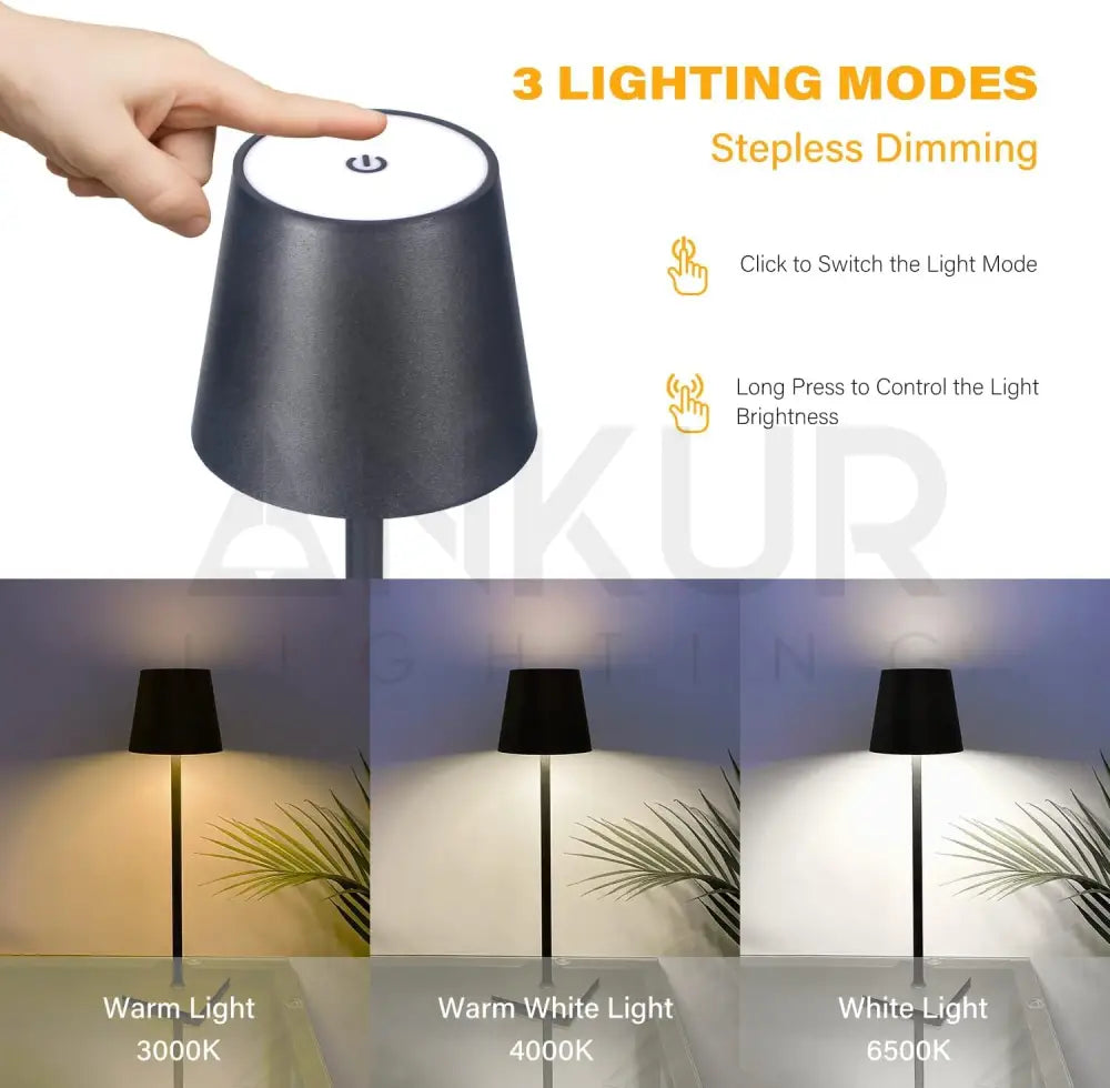 ANKUR UNPLUGGED SOLARA WIRELESS CHARGABLE TABLE LAMP Table Lamp