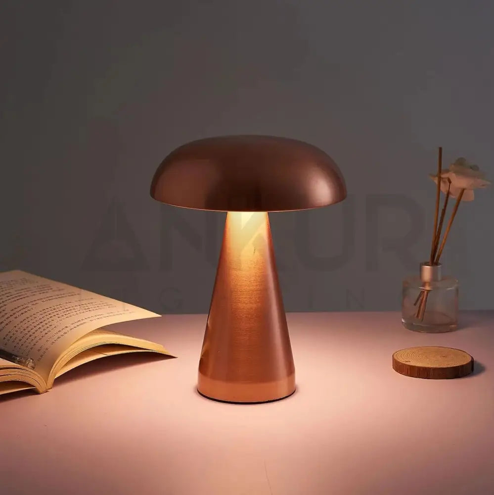ANKUR UNPLUGGED ZEN LUME WIRELESS MUSHROOM SHAPED TABLE LAMP Table Lamp