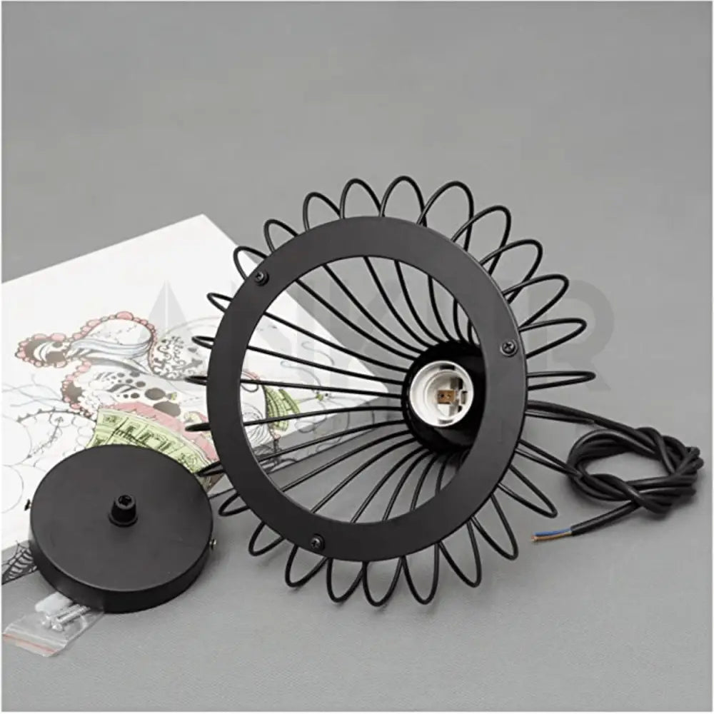 ANKUR VINTAGE RETRO CAGE HANGING PENDANT LIGHT - Ankur Lighting