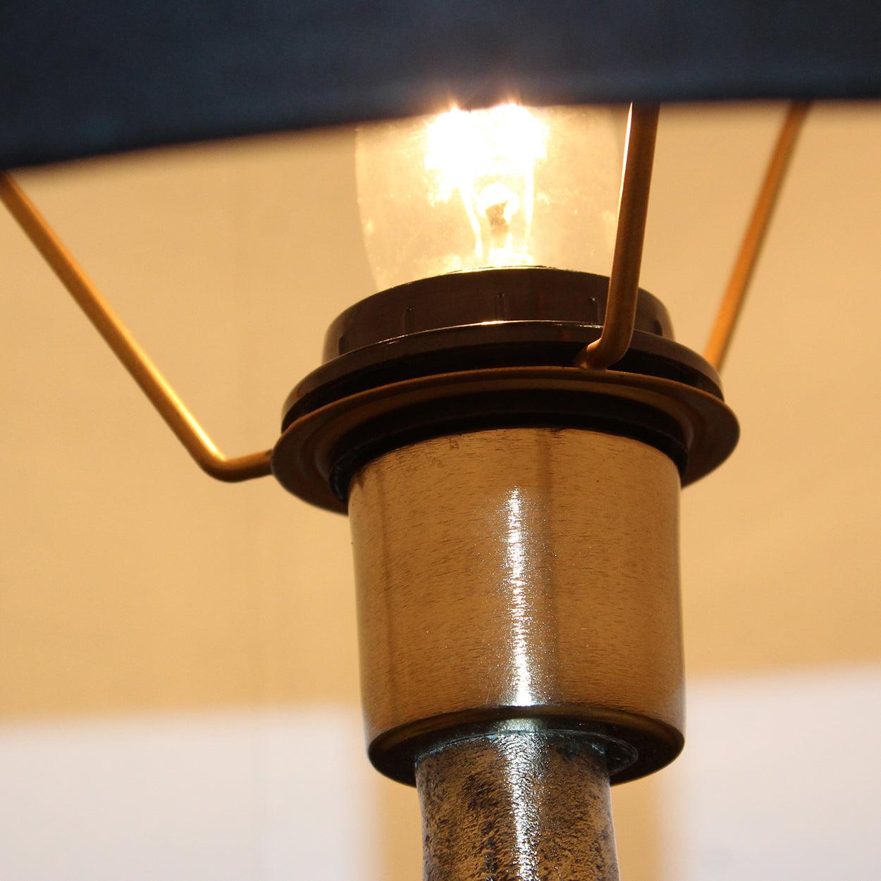AUREL HANDMADE METAL BEDSIDE TABLE LAMP - Ankur Lighting