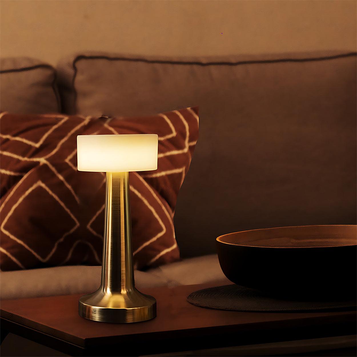 BARBELL RECHARGABLE TOUCH CONTROL WIRELESS BAR TABLE LAMP - Ankur Lighting