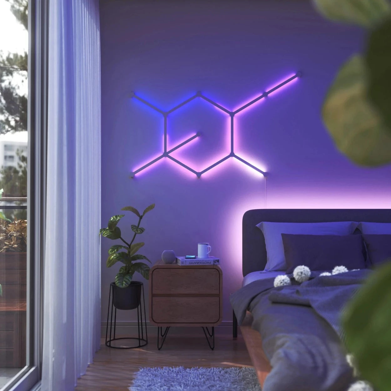 NANOLEAF LINES 60 DEGREES FOR GAMING ROOM AND HOME AUTOMATION