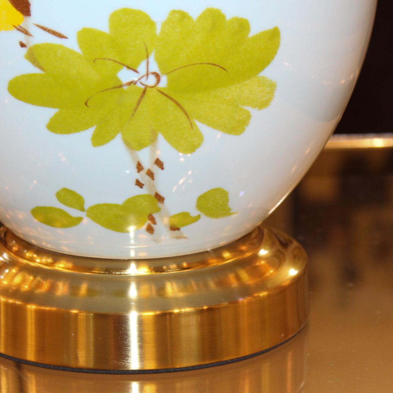 FLORI CERAMIC BEDSIDE TABLE LAMP - Ankur Lighting