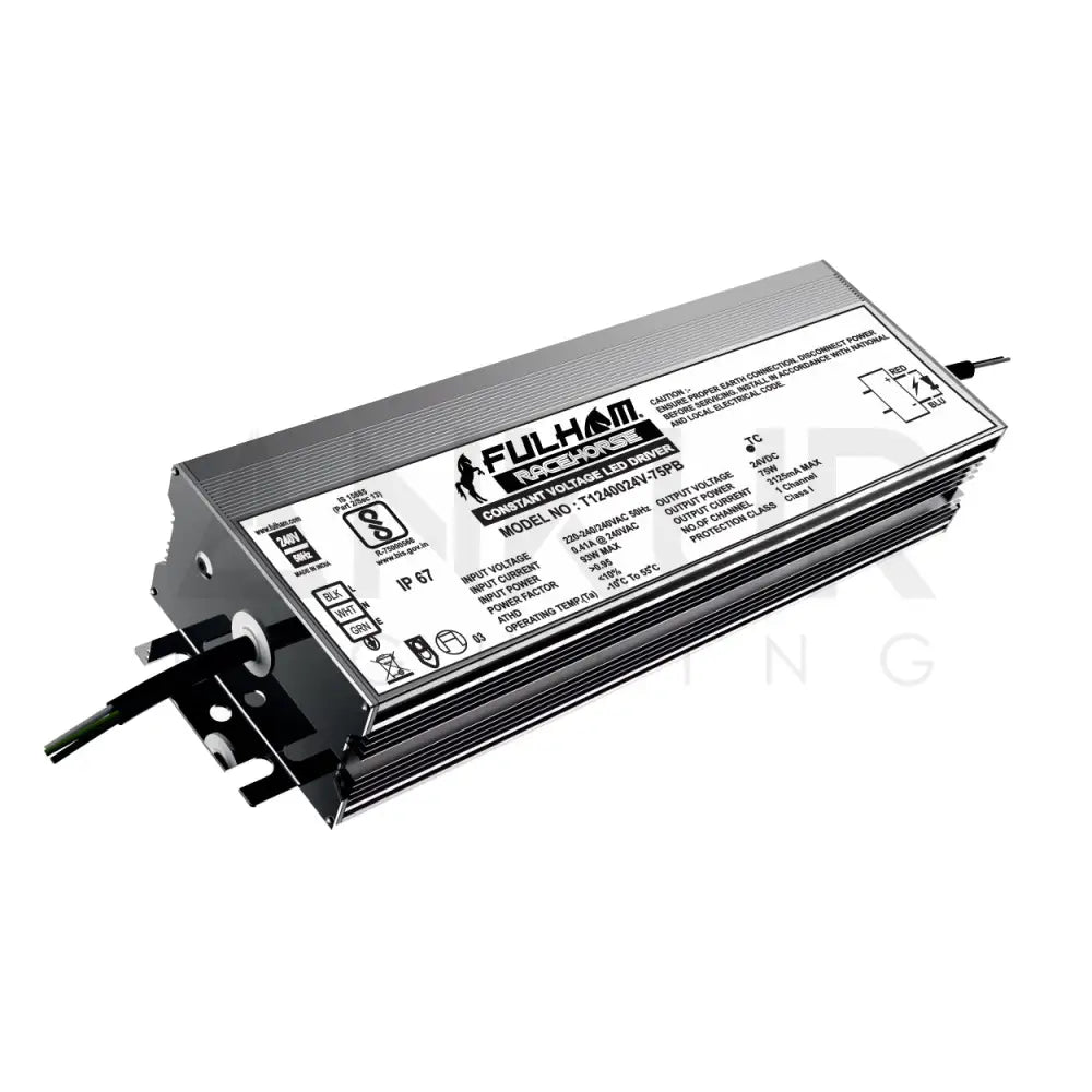 FULHAM 24V CONSTANT VOLTAGE OUTDOOR RATED IP67 DRIVER 75W