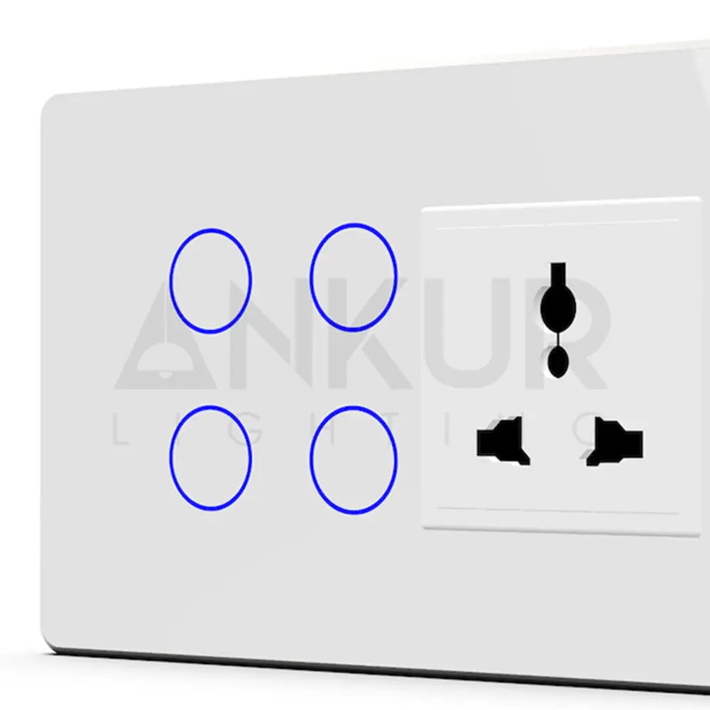 HOGAR SMART 4+1 TOUCH SWITCH PANELS WITH BUILT-IN AUTOMATION - Ankur Lighting