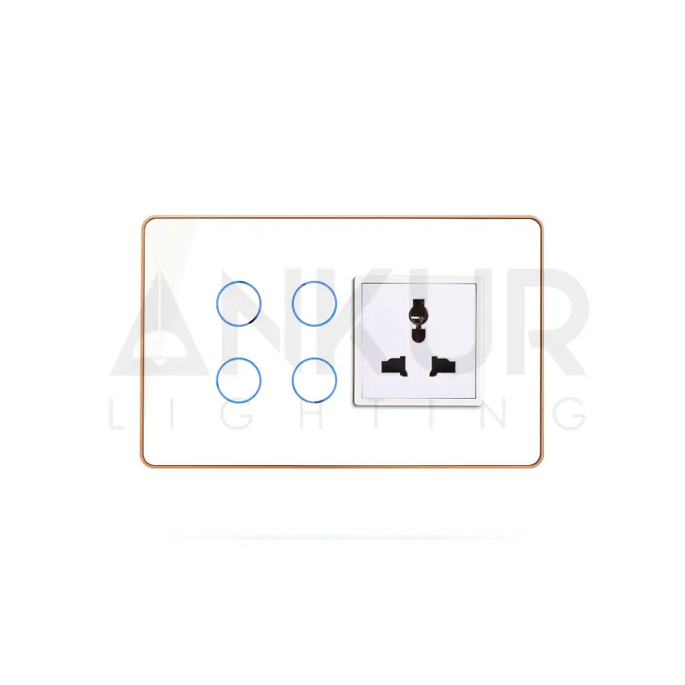 HOGAR SMART 4+1 TOUCH SWITCH PANELS WITH BUILT-IN AUTOMATION - Ankur Lighting