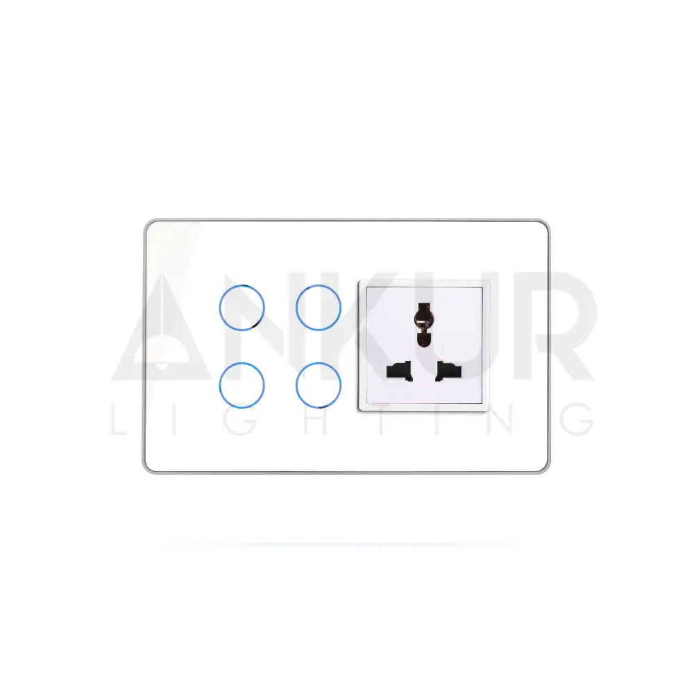 HOGAR SMART 4+1 TOUCH SWITCH PANELS WITH BUILT-IN AUTOMATION - Ankur Lighting