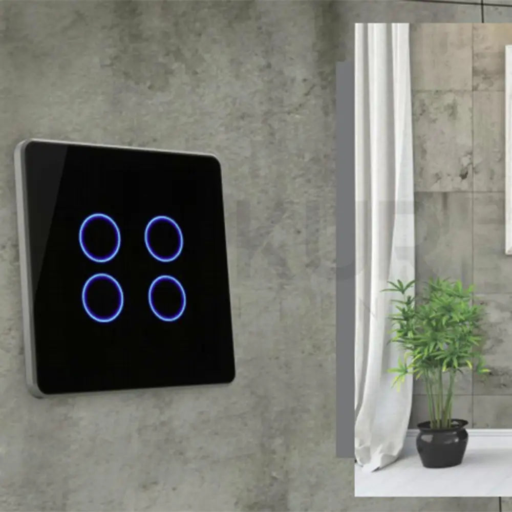 HOGAR SMART FOUR TOUCH SWITCH PANLES WITH BUILT-IN AUTOMATION - Ankur Lighting