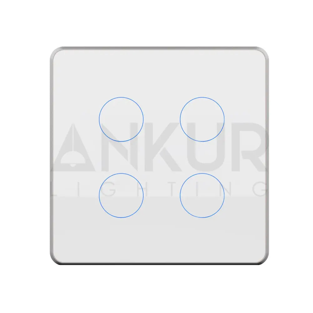 HOGAR SMART FOUR TOUCH SWITCH PANLES WITH BUILT-IN AUTOMATION - Ankur Lighting
