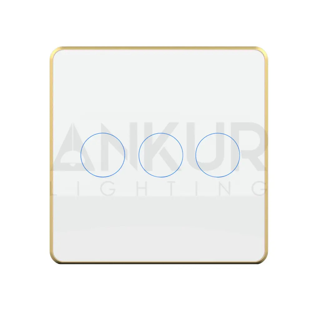HOGAR SMART THREE TOUCH SWITCH PANLES WITH BUILT-IN AUTOMATION - Ankur Lighting
