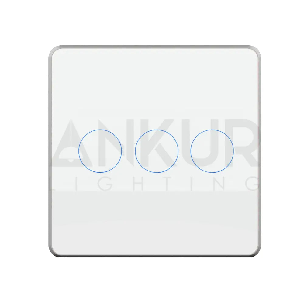 HOGAR SMART THREE TOUCH SWITCH PANLES WITH BUILT-IN AUTOMATION - Ankur Lighting