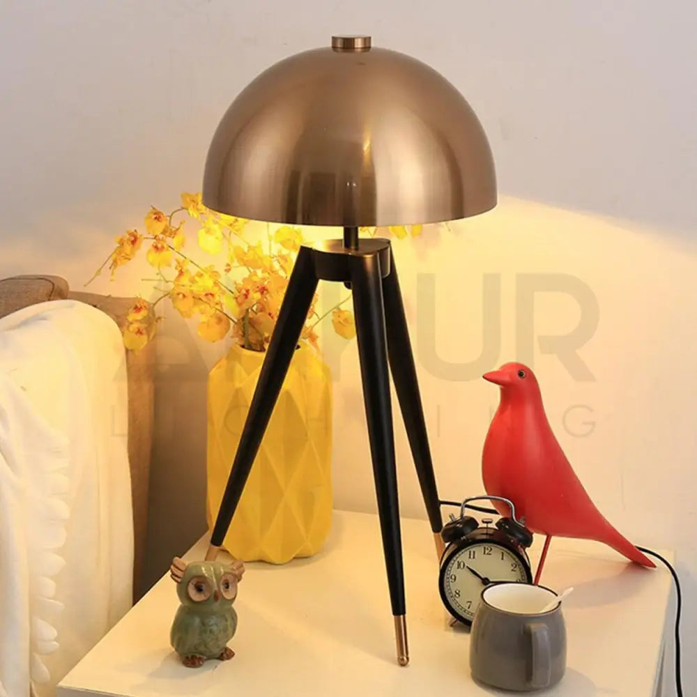 MUSHROOM HEAD TRIPOD TABLE LAMP - Ankur Lighting