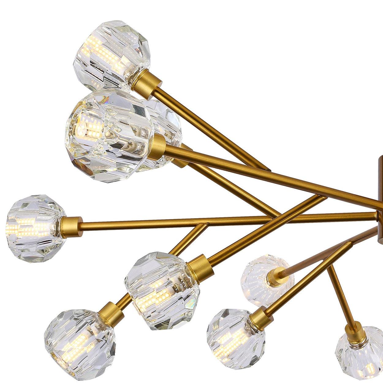 18 LIGHTS CROWN DIAMOND CRYSTAL CHANDELIER - Ankur Lighting