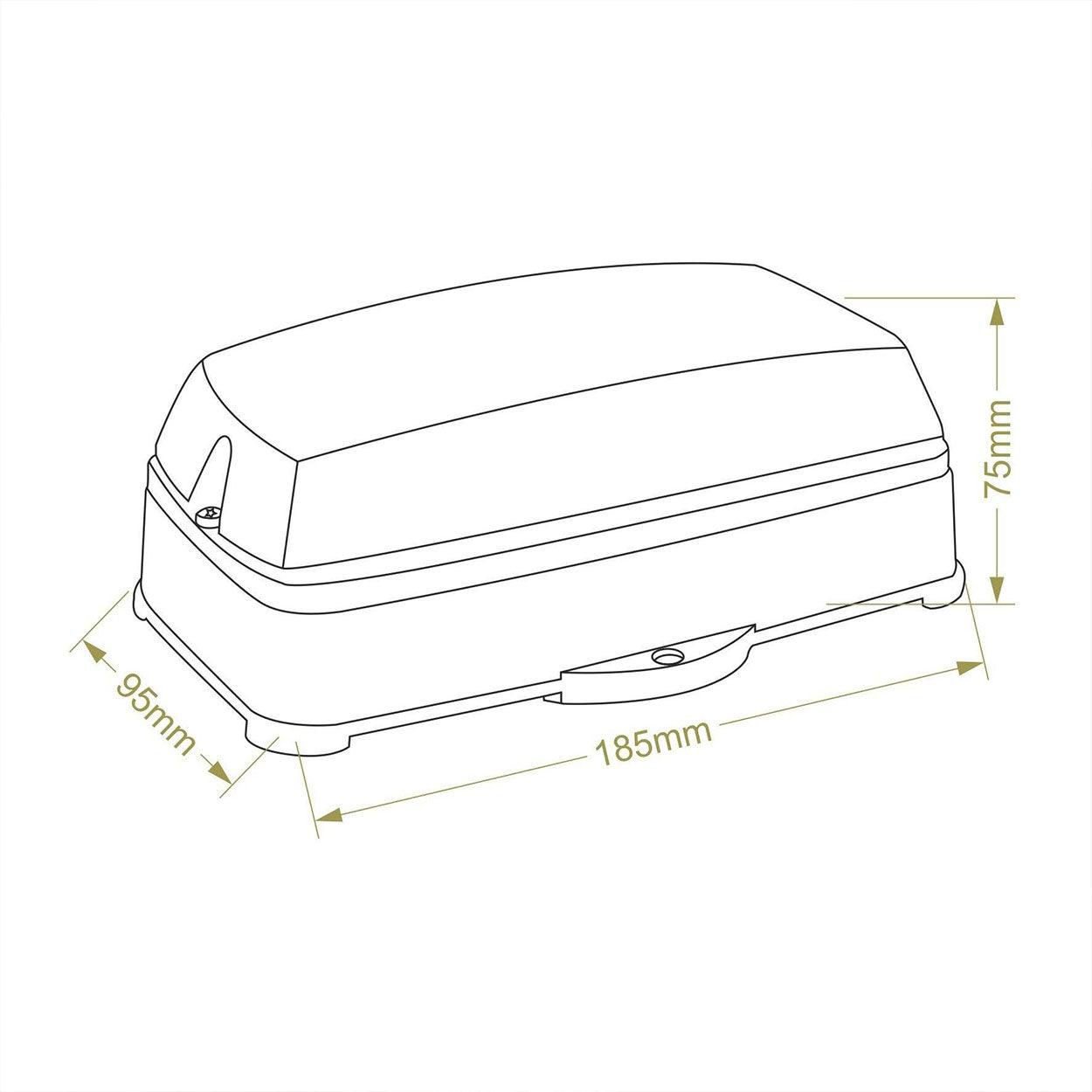 ANKUR ACRYLIC BULKHEAD OUTDOOR RATED WALL LIGHT - Ankur Lighting
