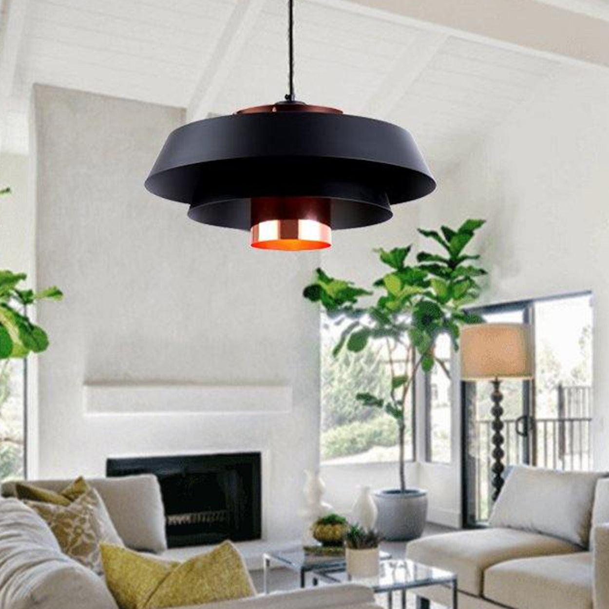 ANKUR BLACK MODERN HANGING - Ankur Lighting