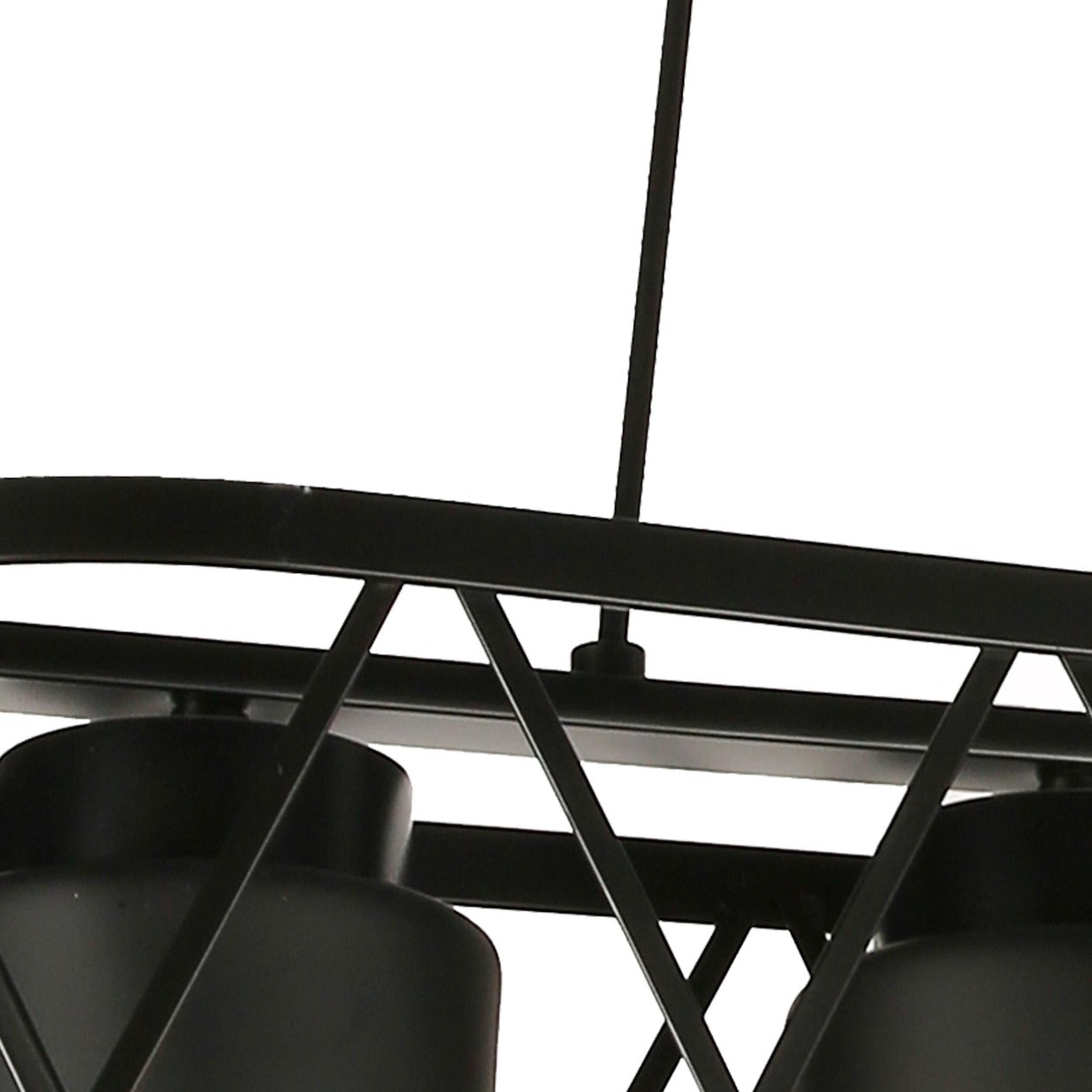ANKUR BRONX 4 LIGHT RECTANGLE METAL CAGE CHANDELIER - Ankur Lighting