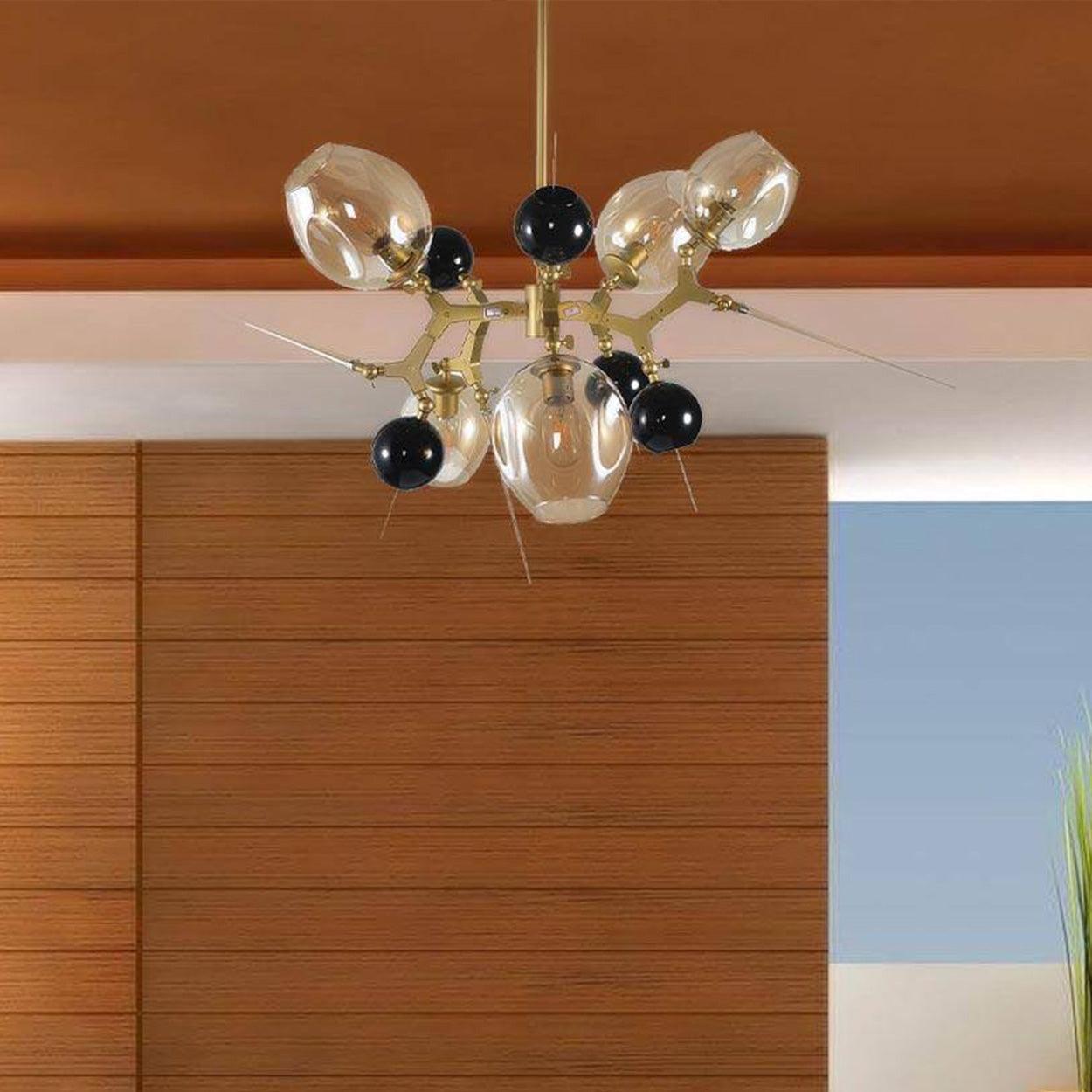 ANKUR BURST 5 LIGHT MODERN CONTEMPORARY CHANDELIER - Ankur Lighting