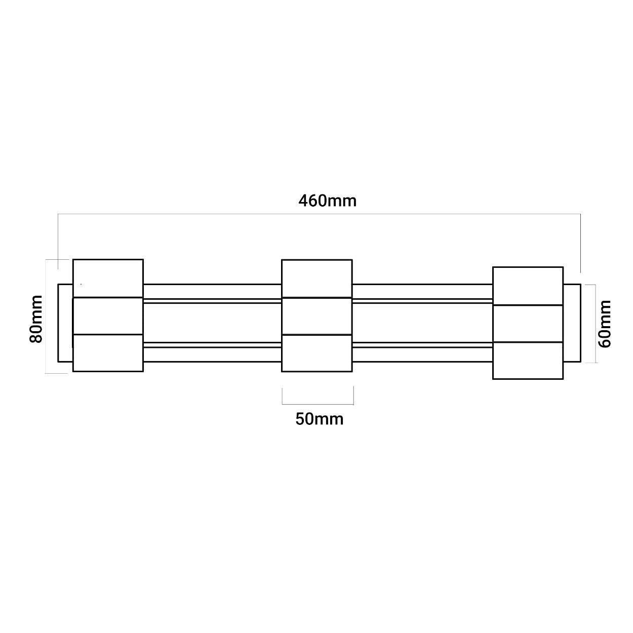 ANKUR CHROME AND GLASS BUBBLE CYLINDER PICTURE MIRROR LED WALL LIGHT - Ankur Lighting
