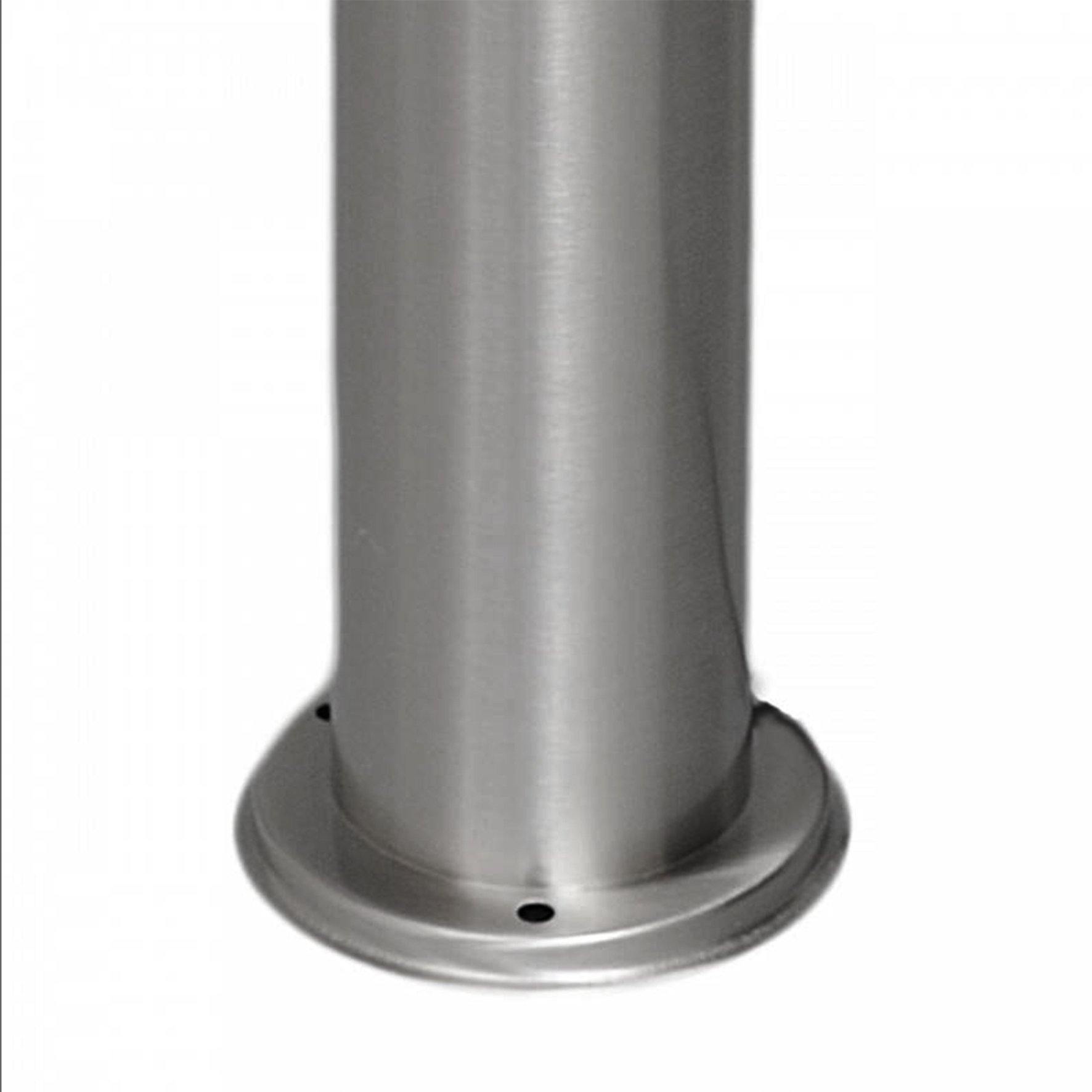 ANKUR CILINDRO CHROME OUTDOOR BOLLARD LIGHT - Ankur Lighting