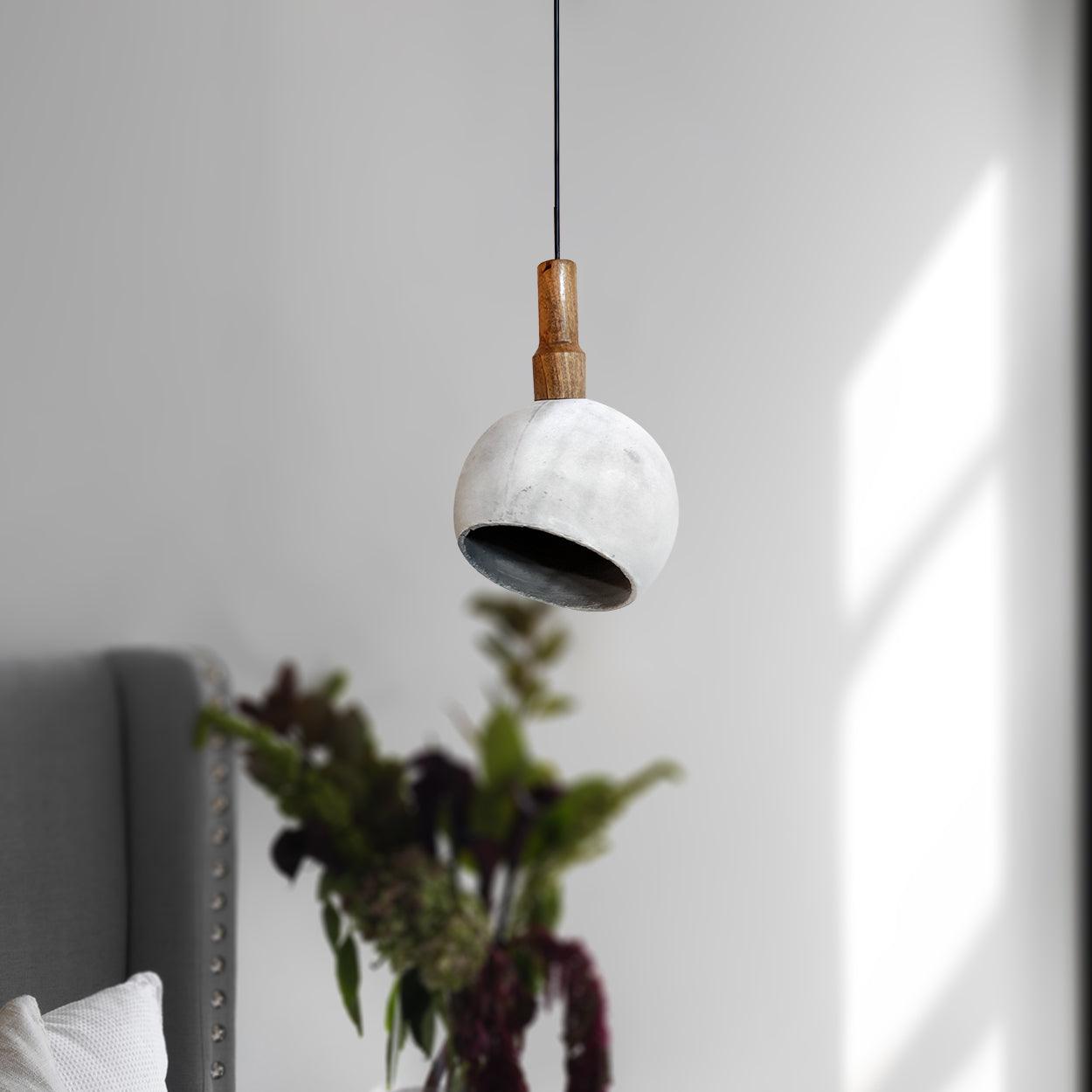 ANKUR CONCRETE SPHERICAL HANGING - Ankur Lighting