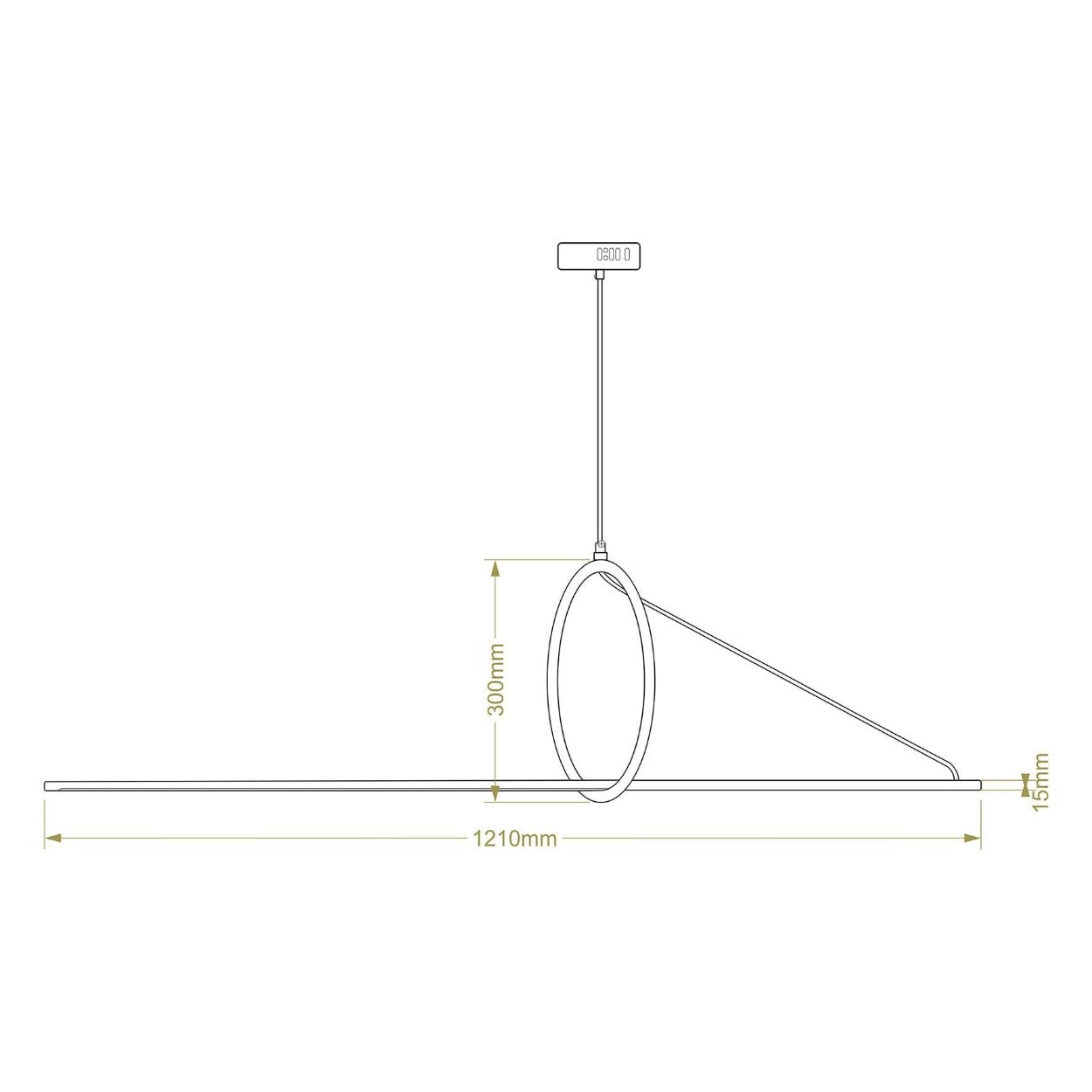 ANKUR GEOM CONTEMPORARY LINEAR PENDANT LIGHT - Ankur Lighting