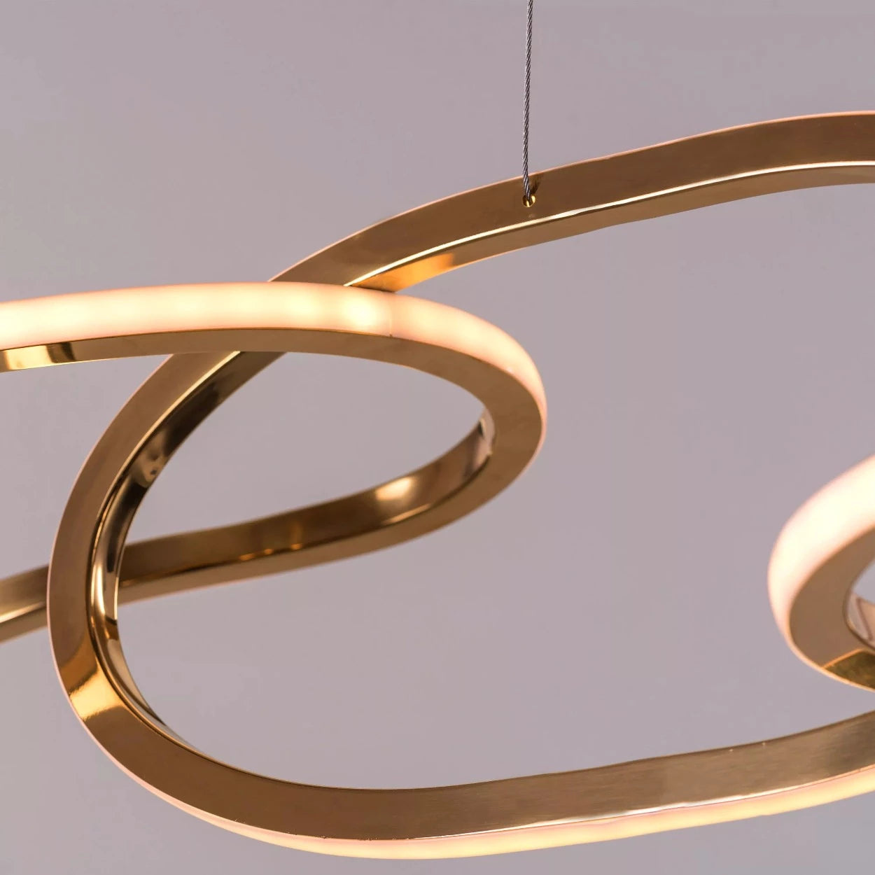 ANKUR GEOM UNITY LOOP CONTEMPORARY LED CHANDELIER - Ankur Lighting