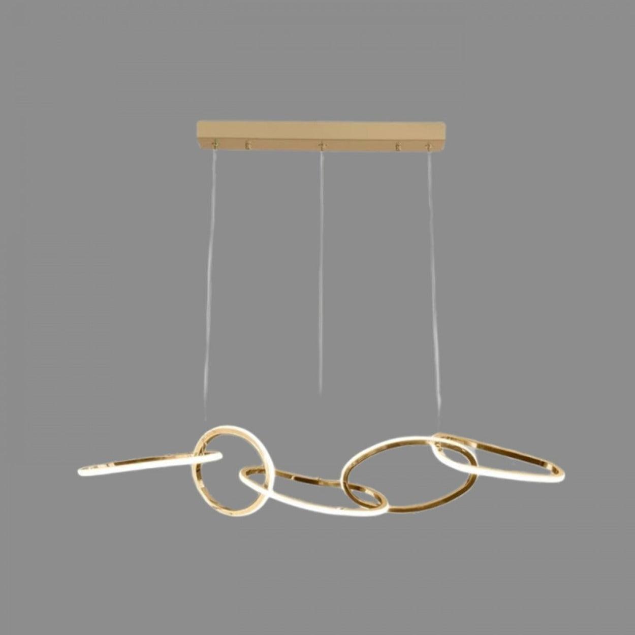 ANKUR GEOM UNITY LOOP CONTEMPORARY LED CHANDELIER - Ankur Lighting