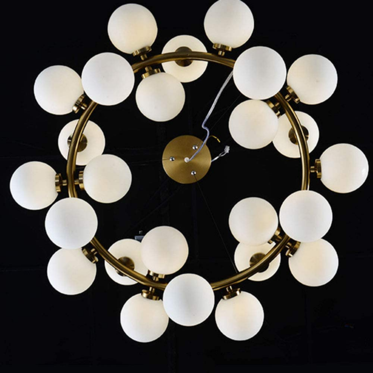 ANKUR GLASS BUBBLE RING CHANDELIER - Ankur Lighting