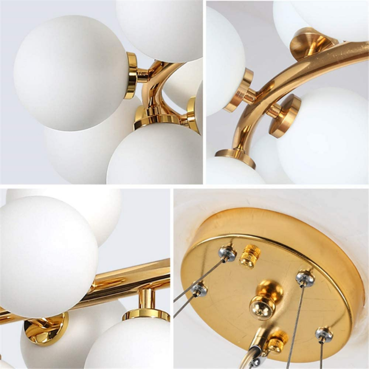 ANKUR GLASS BUBBLE RING CHANDELIER - Ankur Lighting