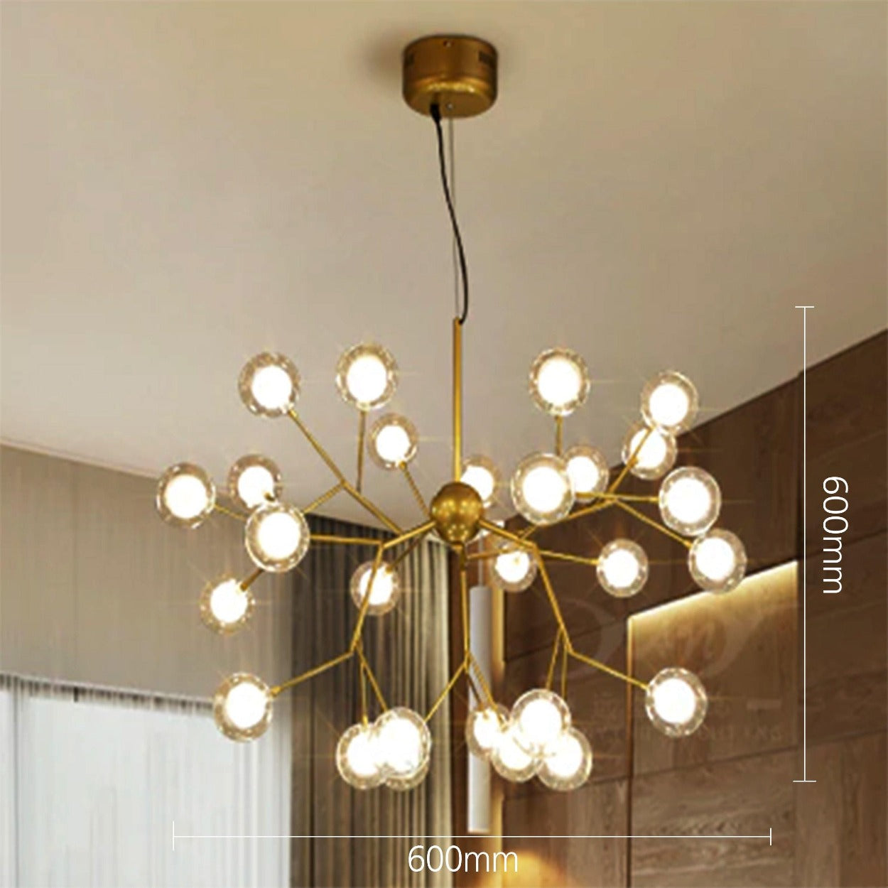 ANKUR GLASS BUBBLES TREE CHANDELIER - Ankur Lighting