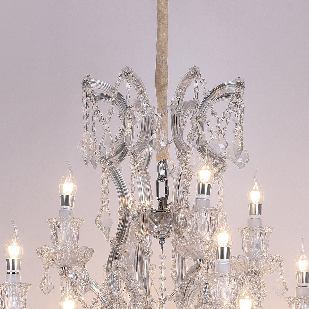 ANKUR IRIS 32 LIGHTS CLEAR CRYSTAL GRAND CHANDELIER - Ankur Lighting