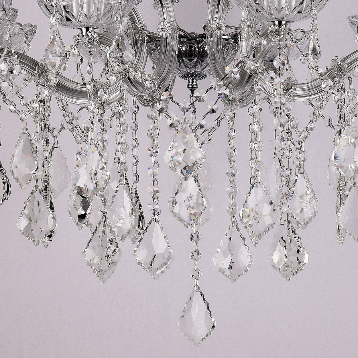 ANKUR IRIS 8 LIGHT CLEAR CRYSTAL CHANDELIER - Ankur Lighting