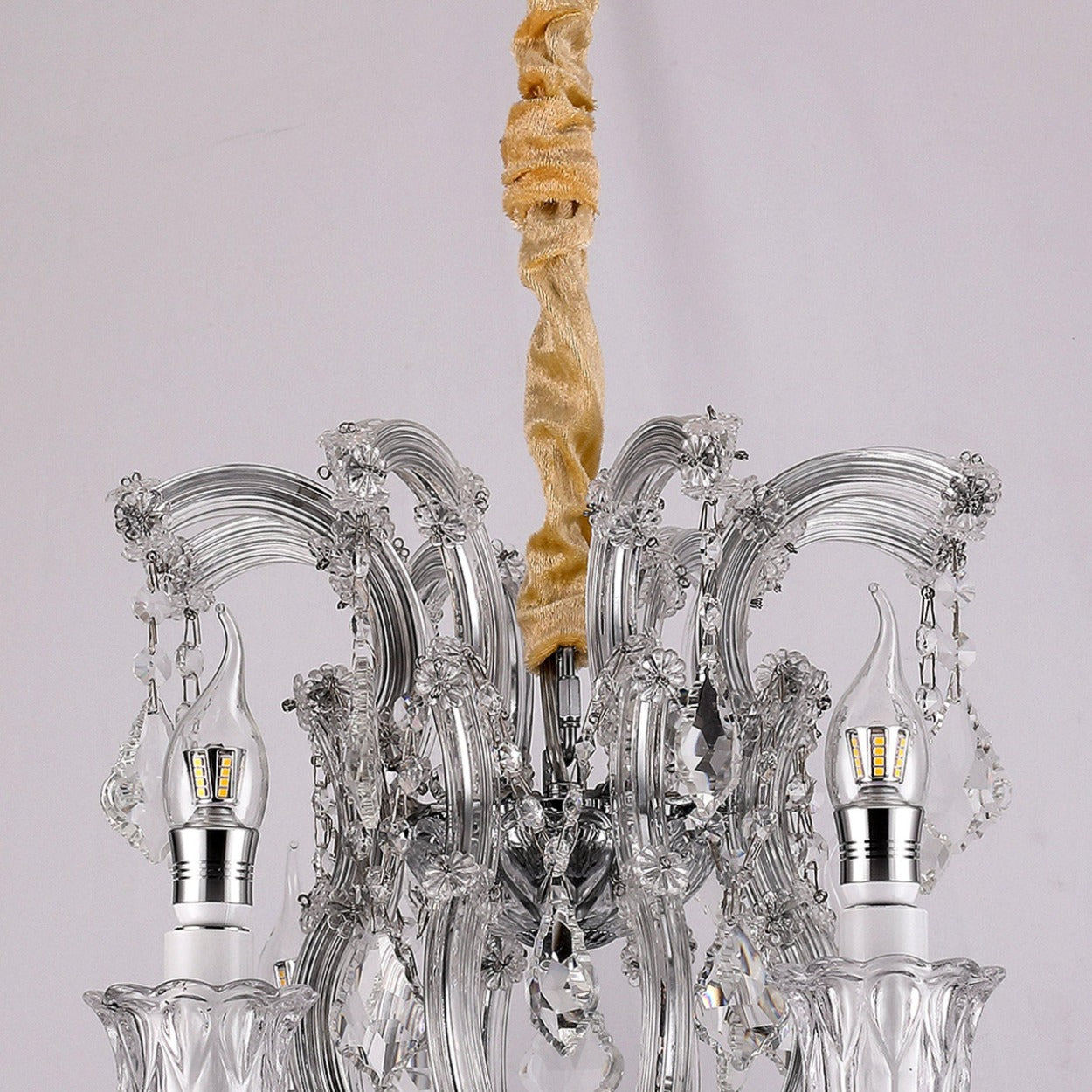 ANKUR IRIS 8 LIGHT CLEAR CRYSTAL CHANDELIER - Ankur Lighting