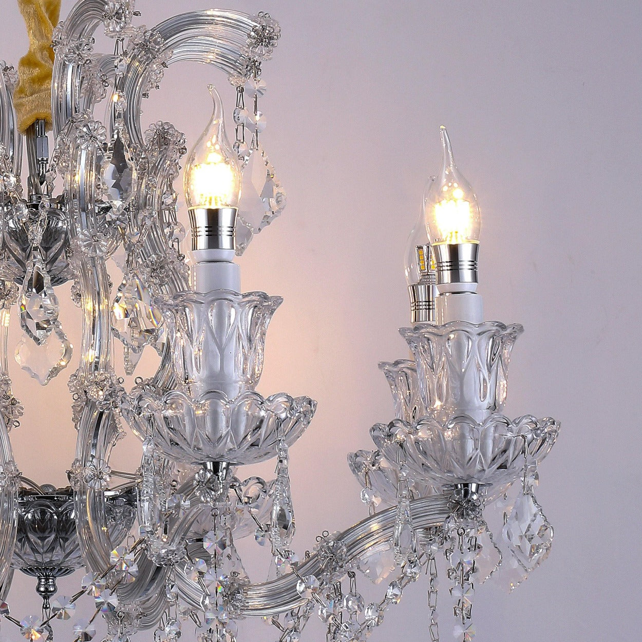 ANKUR IRIS 8 LIGHT CLEAR CRYSTAL CHANDELIER - Ankur Lighting